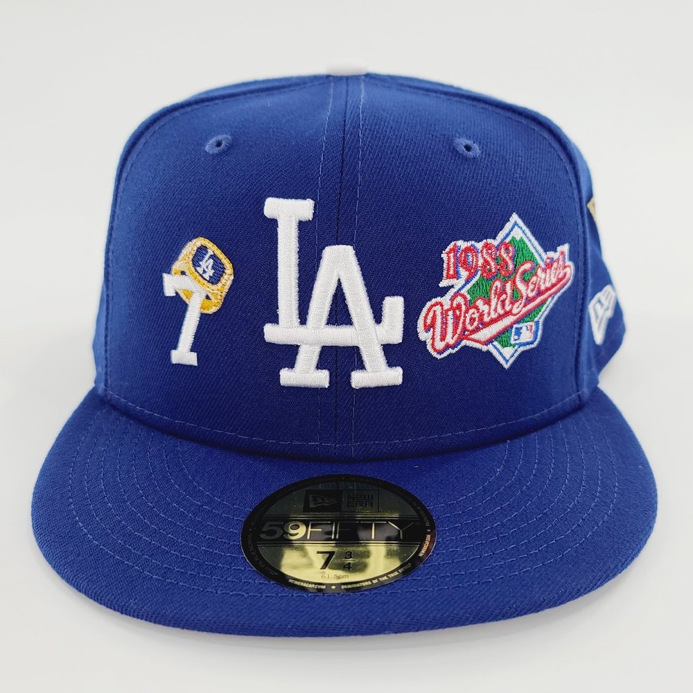 New Era 59Fifty LA Dodgers x7 Rings World Series MLB Cap
